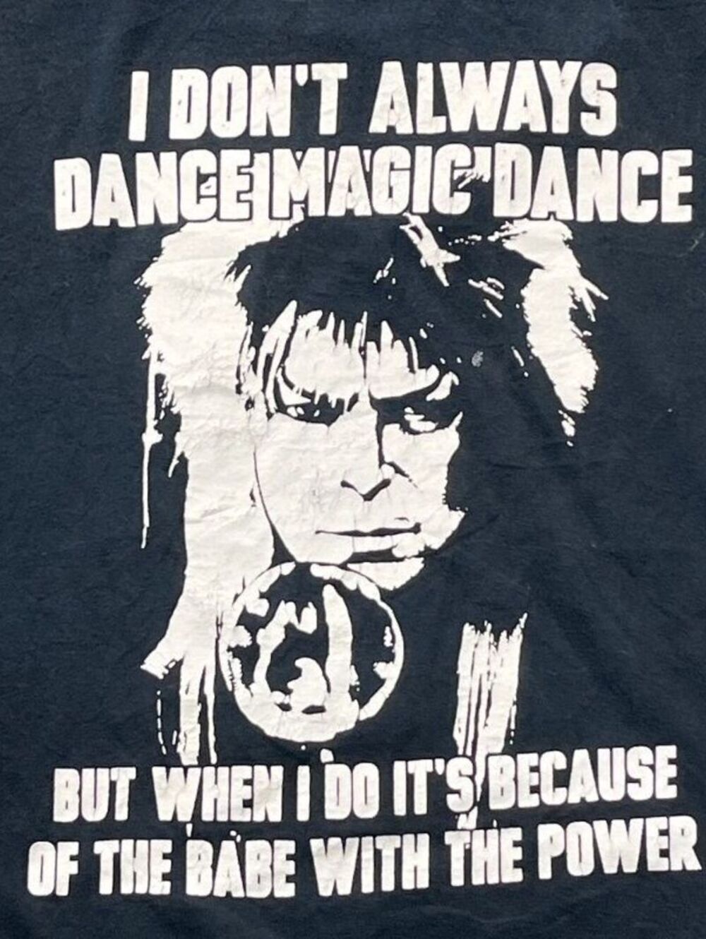 David Bowie Dance Magic Dance Preowned XL T-shirt